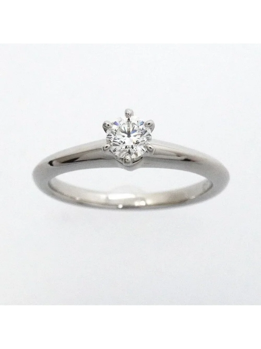 Tiffany & Co Ring Solitaire Platinum Diamond